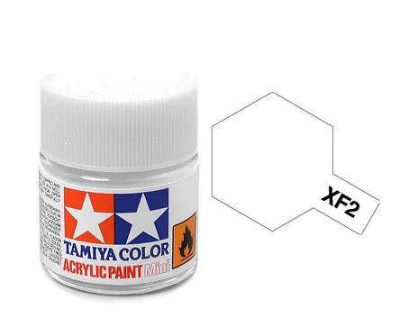 Flat White Acrylic Paint 23ml (Tamiya XF-2)