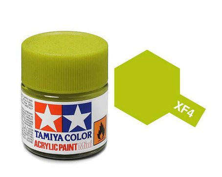 Flat Yellow Green Acrylic Paint 23ml (Tamiya XF-4)