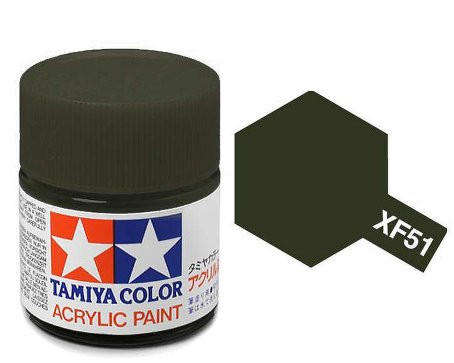 Flat Khaki Drab Acrylic Paint 23ml (Tamiya XF-51)