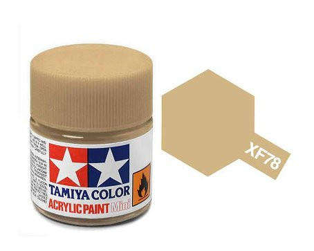 Matt Wooden Deck Tan Acrylic Paint 10ml (Tamiya XF-78)