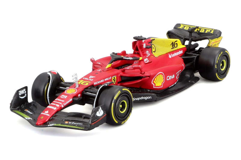 Ferrari F1-75 2022 Monza Livery - 1/43 Scale (Burago 18-36832A)
