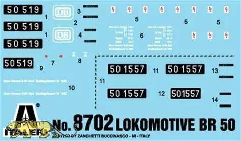 Lokomotive BR 50 1:87 Scale Italeri 8702