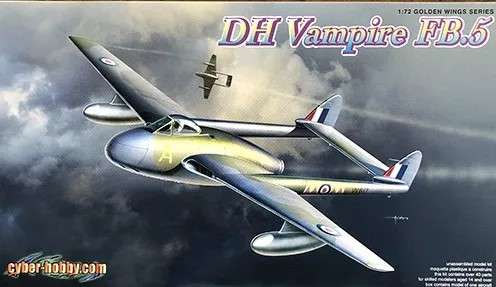 DH Vampire FB.5 - 1/72 Scale (Dragon/Cyber Hobby)(DN5085)(TH2062)