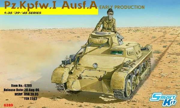 Pz.Kpfw.1Ausf.A Early Edition - 1/35 Scale (Dragon)(DN6289)(ON0177)