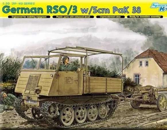 German RSO/3 W/5cm Pak38 - 1/35 Scale (Dragon)(DN6684)(ON0181)