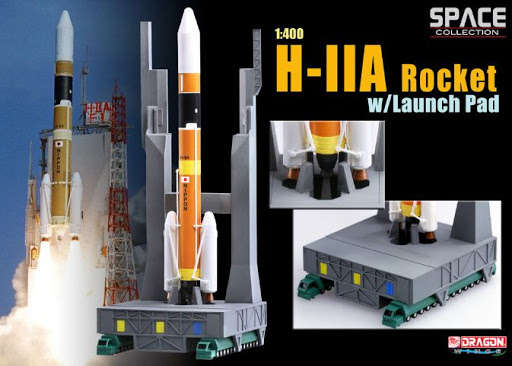 H-11A Rocket with Launch Pad - 1/400 Scale (Dragon Wings)(56327)(TAS012227)