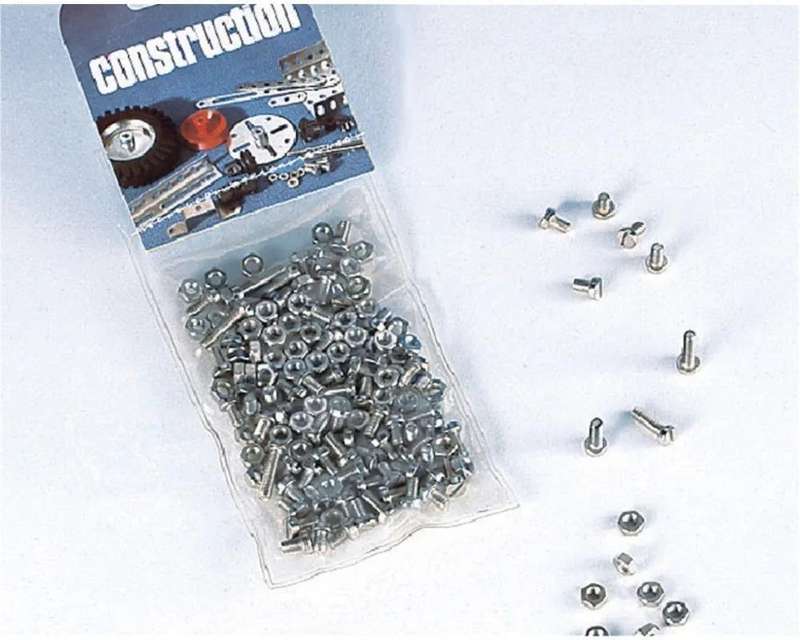 Spares Set 120 Assorted Plated Screws & Nuts. (Eitech)(EIT00108)