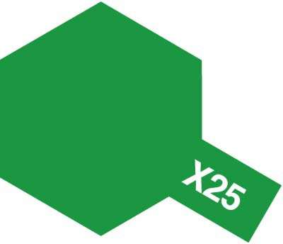 Clear Green Enamel Paint 10ml (Tamiya X-25)