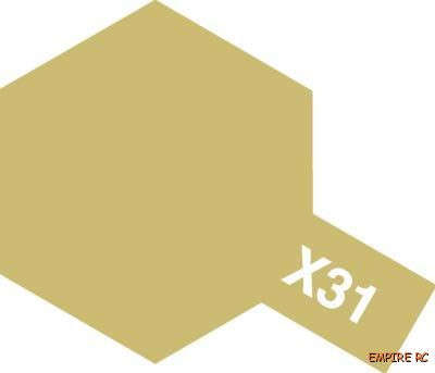 Gloss Titanium Gold Enamal Paint 10ml (Tamiya X-31)