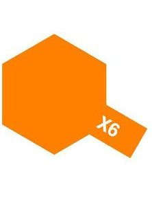 Gloss Orange Enamel Paint 10ml (Tamiya X-6)