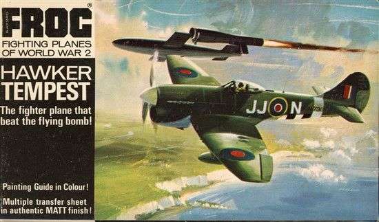 Hawker Tempest with flying bomb - 1/72 Scale (F189)(Frog)