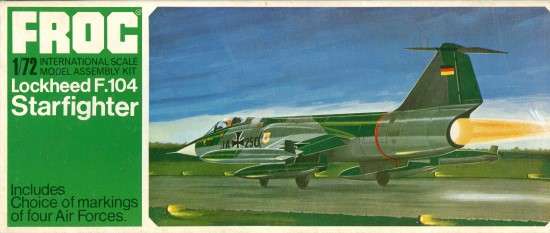 Lockheed F-104 Starfighter - 1/72 Scale (F268)(Frog)