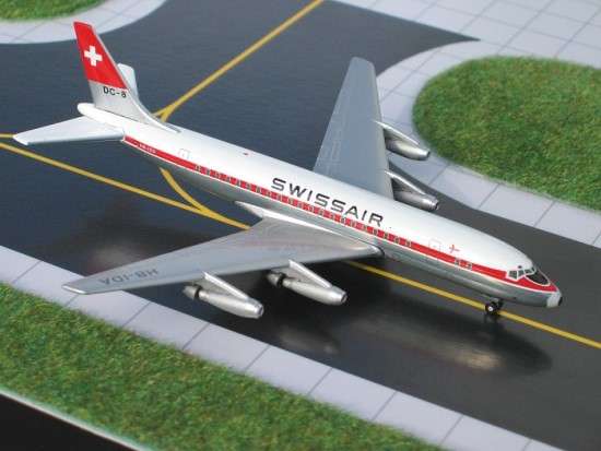 Douglas DC-8-32 Swissair - 1/400 Scale Gemini Jets)(GJSWR268B)