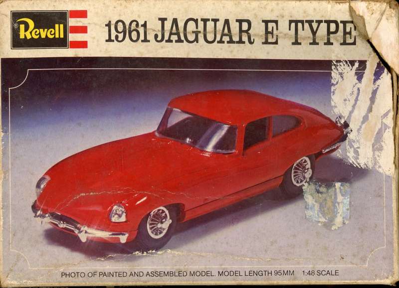 1961 Jaguar E Type - 1/48 Scale (Revell)(H-1267)(ON0106) VERY RARE KIT