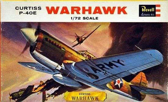 Curtiss P-40E Warhawk -1/72 Scale (H-623)(REVELL)