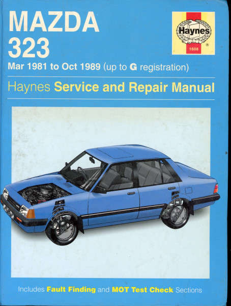 Mazda 323 March 1981 to Oct 1989 Workshop Manual (H1608)