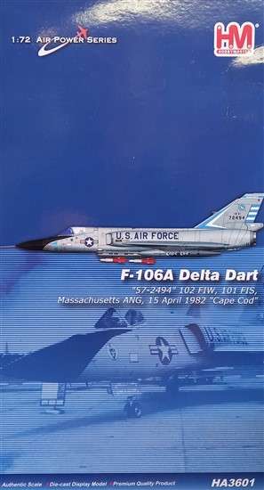 F-106A Delta Dart 101 FIS - 1/72 Scale (Hobby Master)(HA3601)(TAS018186)