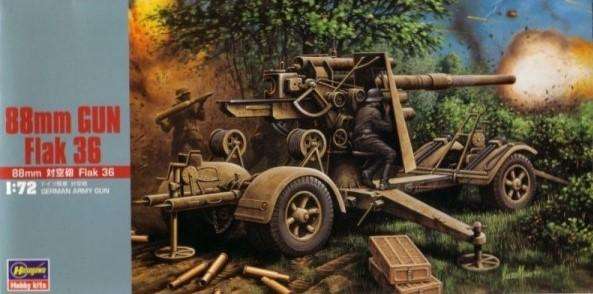 88mm Gun Flak 36 - 1/72 Scale (Hasegawa 31138 MT38)