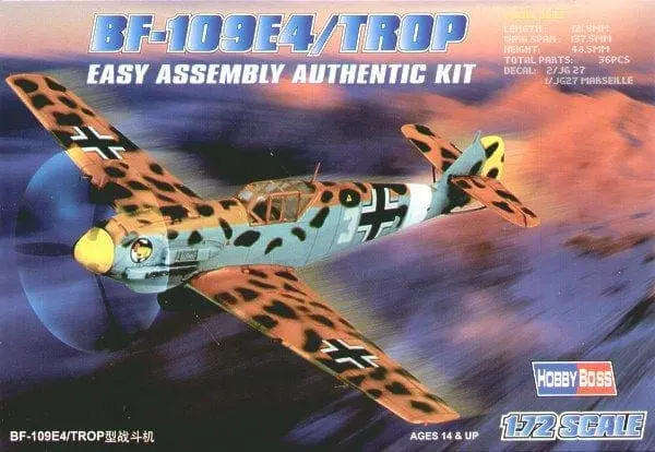 Messerschmitt Bf.109E4-Trop - 1/72 Scale (Hobby Boss HB80261)