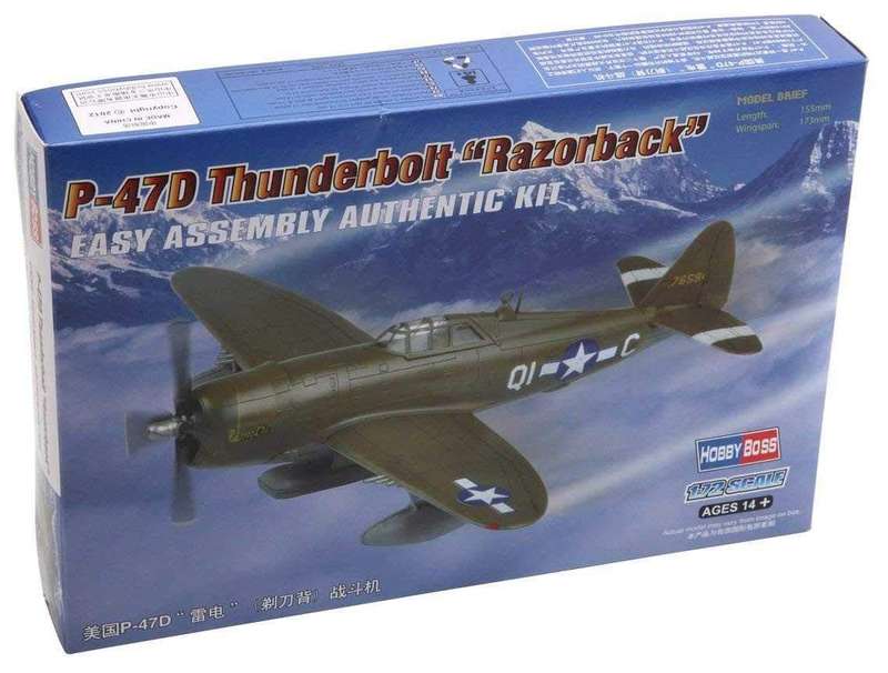 P-47D Thunderbolt "Razorback" - 1/72 Scale (Hobby Boss HB80283)