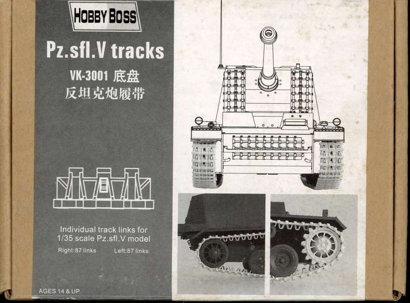 Pz.sfl.V Tracks - 1/35 Scale (Hobby Boss)(HB81001)(ON0261)