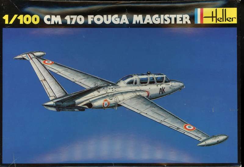Fouga CM170 Magister - 1/100 Scale (Heller)(HEL005)(TH2384)