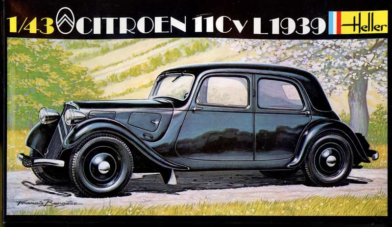 Citroen 11CV L 1939 -1/43 Scale Heller)(HEL159)(TH2454)