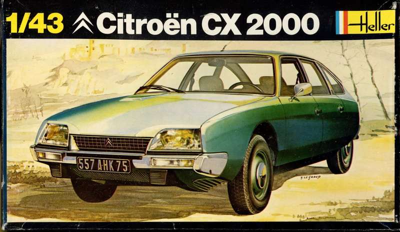 Citroen CX 2000 - 1/43 Scale (Heller)(HEL164)(TH2456)