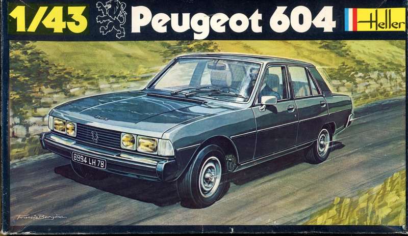 Peugeot 604 - 1/43 Scale (Heller)(HEL170)(TH2457)