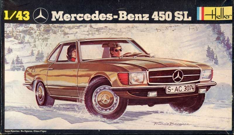 Mercedes-Benz 450SL - 1/43 Scale (Heller)(HEL171)(TH2442)