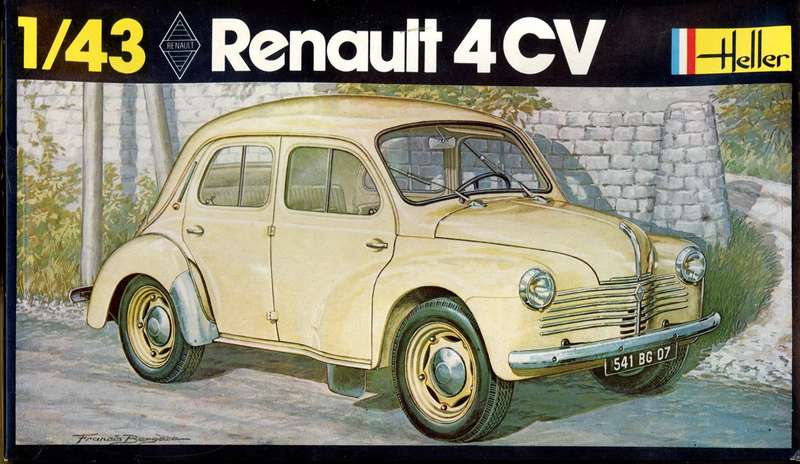 Renault 4CV - 1/43 Scale (Heller)(HEL174)(TH2447)