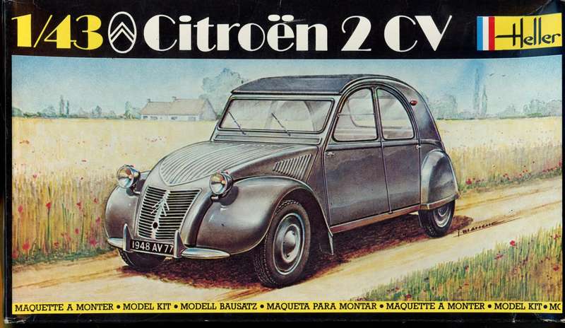 Citroen 2CV - 1/43 Scale (Heller)(HEL175)(TH2444)