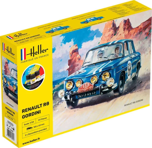 Starter Kit Renault R8 Gordini - 1/24 Scale (Heller 56700)