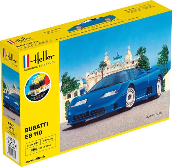 Starter Kit Bugatti EB 110 - 1/24 Scale (Heller 56738)