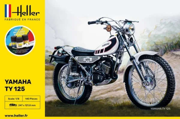 Starter Kit Yamaha TY 125 - 1/8 Scale (Heller 56902)