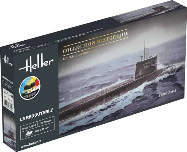 Starter Kit U-Boot S/M Redoutable - 1/400 Scale (Heller 57075)