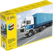 Starter Kit F12-20 Globetrotter & Twin-Axle Semi-trailer - 1/32 Scale (Heller 57703)