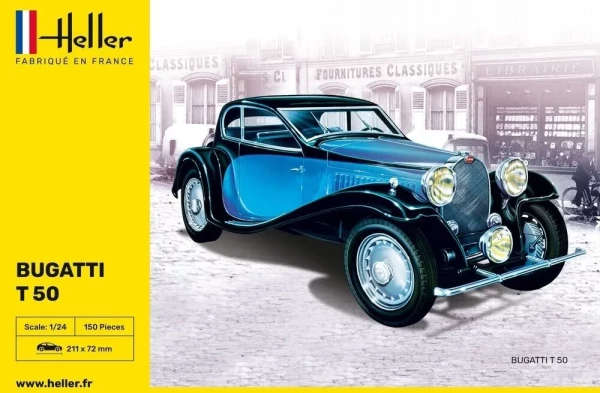 Bugatti T 50 - 1/24 Scale (Heller 80706)