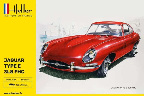 Jaguar Type E 3L8 FHC - 1/24 Scale (Heller 80709)