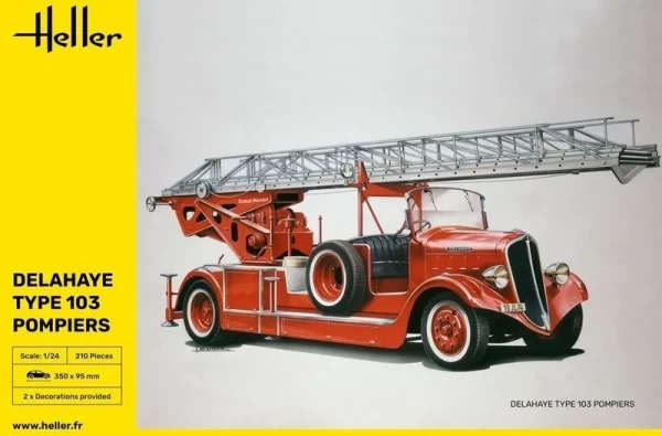 Delahaye Type 103 Pompiers - 1/24 Scale (Heller 80780)