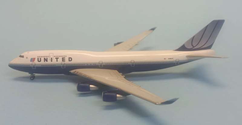 Boeing 747-400 United Airlines - 1/500 Scale (Herpa)(HW507172)(PW0068)