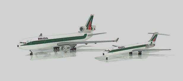 McDonnell Douglas MD-11 & MD-82 Alitalia - 1/500 Scale (Herpa 511360)