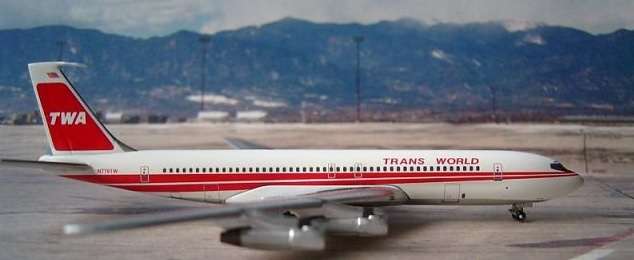 Boeing 707-300 Trans World - 1/500 Scale (Inflight 500)(IF5707005)