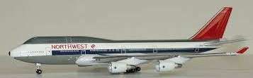 Boeing 747-400 Northwest - 1/500 Scale (Inflight 500)(IF57440133)(TAS017611)