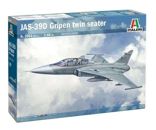 SAAB JAS-39 Gripen Twin Seater -1/48 Scale (Italeri 2664)