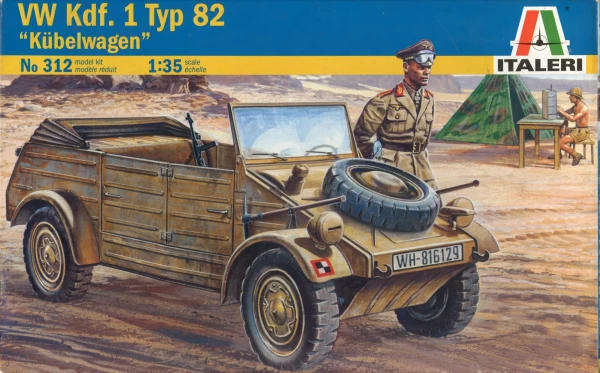 VW Kdf.1 Typ 82 Kuebelwagen - 1/35 Scale (Italeri 312)