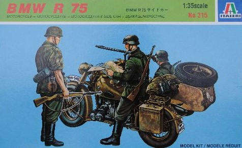 BMW R75 with Side Car - 1/35 Scale (Italeri 315)