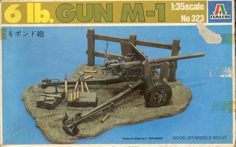 6 lb Gun M-1 - 1/35 Scale (Italeri0(IT323)(ON0092)