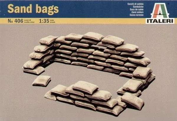 Sand Bags - 1/35 Scale (Italeri)(IT406)