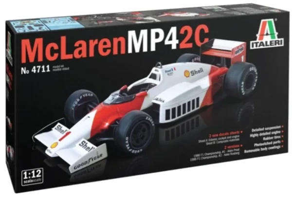 McLaren MP4/2C Prost/Rosberg with Photo-etched Parts - 1/12 Scale (Italeri 4711)